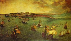 The Bay of Naples Oil painting by Pieter Bruegel The Elder