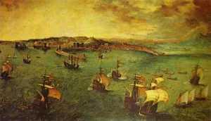 The Bay of Naples by Pieter Bruegel The Elder Oil Painting