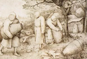 The Beekeepers and the Birdnester by Pieter Bruegel The Elder - Oil Painting Reproduction