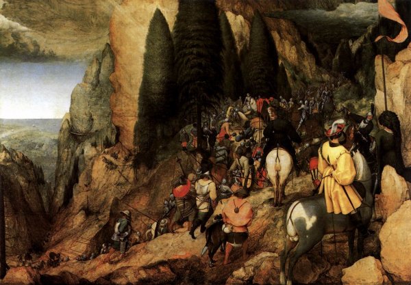 The Conversion of Saul by Pieter Bruegel The Elder - Hand-Painted Oil Painting Reproduction