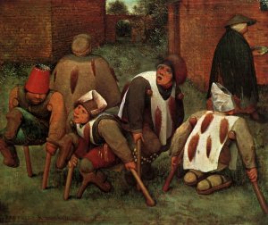 The Cripples Oil painting by Pieter Bruegel The Elder