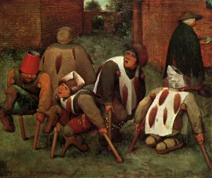The Cripples by Pieter Bruegel The Elder - Oil Painting Reproduction