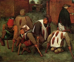 The Cripples Oil painting by Pieter Bruegel The Elder