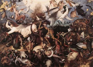 The Fall of the Rebel Angels Oil painting by Pieter Bruegel The Elder