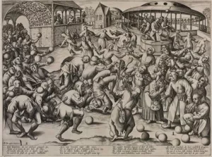 The Festival of Fools Oil painting by Pieter Bruegel The Elder