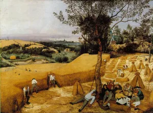The Harvesters Oil painting by Pieter Bruegel The Elder