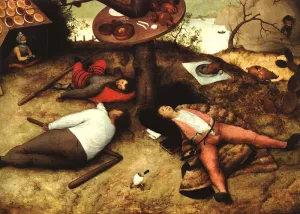 The Land of Cockayne Oil painting by Pieter Bruegel The Elder