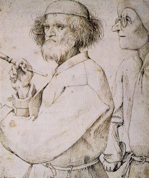 The Painter and the Buyer Oil painting by Pieter Bruegel The Elder