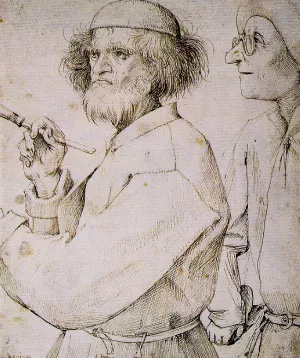 The Painter and the Buyer by Pieter Bruegel The Elder Oil Painting