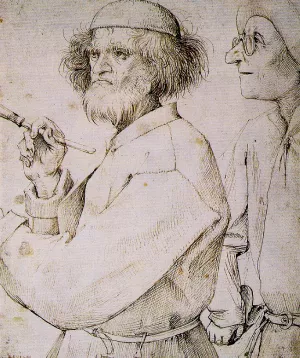 The Painter and the Buyer Oil painting by Pieter Bruegel The Elder