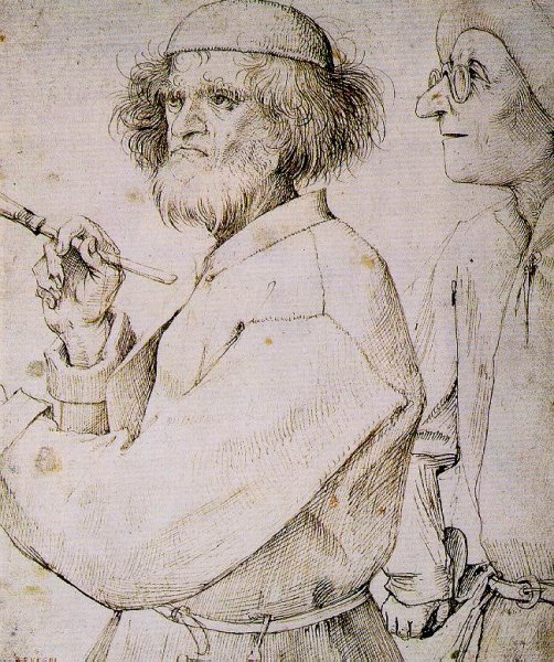 Main Product Photo of The Painter and the Buyer Painting by Pieter Bruegel The Elder