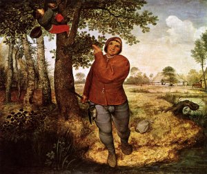 The Peasant and the Birdnester Oil painting by Pieter Bruegel The Elder