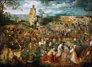 The Procession To Calvary by Pieter Bruegel The Elder Oil Painting