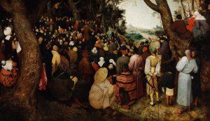The Sermon of Saint John the Baptist by Pieter Bruegel The Elder Oil Painting