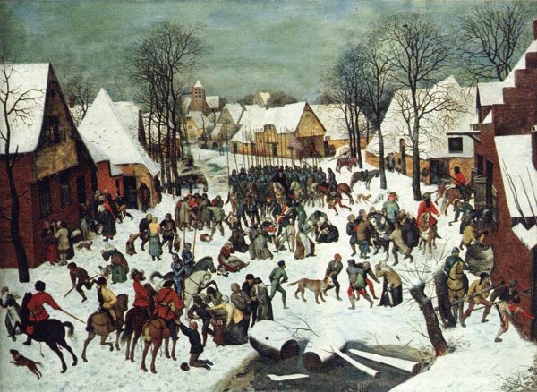 Main Product Photo of The Slaughter of the Innocents Painting by Pieter Bruegel The Elder