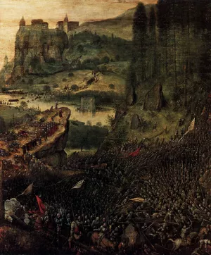 The Suicide of Saul Detail by Pieter Bruegel The Elder Oil Painting