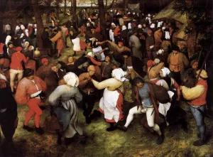 Wedding Dance in the Open Air by Pieter Bruegel The Elder - Oil Painting Reproduction