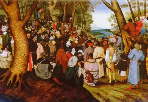 A Landscape With Saint John The Baptist Preaching by Pieter Bruegel The Younger - Oil Painting Reproduction