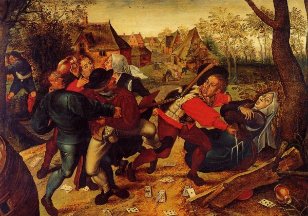 Main Product Photo of Peasant Brawl Painting by Pieter Bruegel The Younger