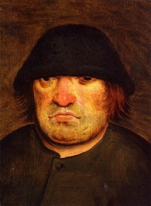 Peasant's Head by Pieter Bruegel The Younger Oil Painting