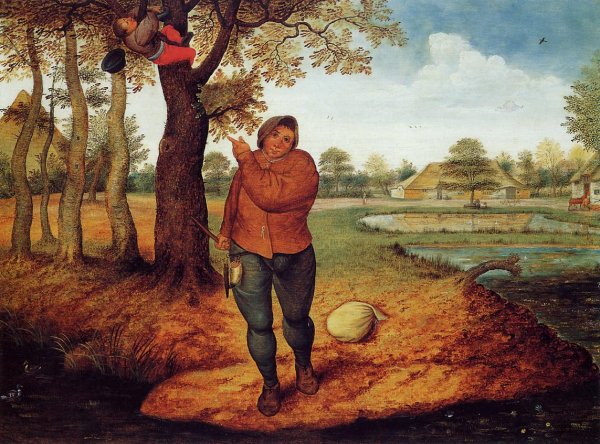 Main Product Photo of The Beater Painting by Pieter Bruegel The Younger