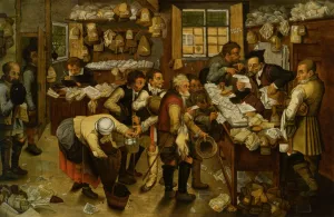 The Payment of Tithes by Pieter Bruegel The Younger - Oil Painting Reproduction