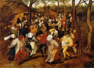 The Peasant Wedding painting by Pieter Bruegel The Younger