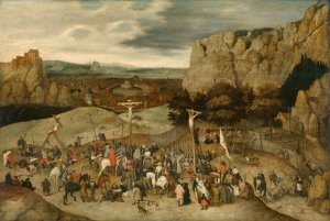 Calvary by Pieter Brueghel The Younger Oil Painting