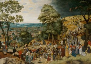 Christ Carrying the Cross by Pieter Brueghel The Younger Oil Painting