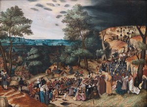 Christ on the Road to Calvary by Pieter Brueghel The Younger Oil Painting