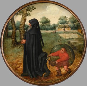 I Mourn Because the World is so Untrustworthy by Pieter Brueghel The Younger Oil Painting