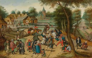 Return From The Kermesse by Pieter Brueghel The Younger Oil Painting