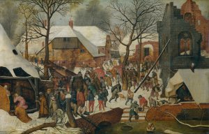 The Adoration of the Magi in the Snow by Pieter Brueghel The Younger Oil Painting