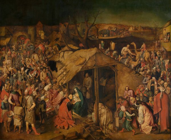 The Adoration of the Magi by Pieter Brueghel The Younger - Hand-Painted Oil Painting Reproduction