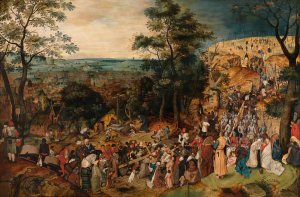 The Bearing of the Cross by Pieter Brueghel The Younger Oil Painting