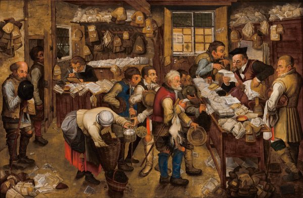 The tax-collector's office by Pieter Brueghel The Younger - Hand-Painted Oil Painting Reproduction