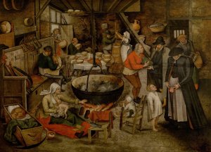 Visit to the Peasants by Pieter Brueghel The Younger Oil Painting