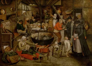 Visit to the Peasants Oil painting by Pieter Brueghel The Younger