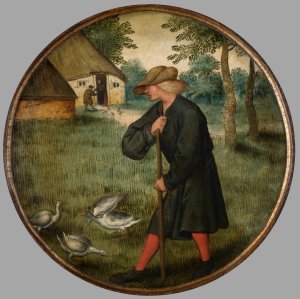 Who Knows why Geese Walk Barefoot by Pieter Brueghel The Younger Oil Painting