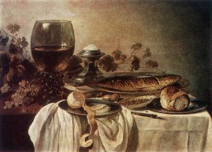 Breakfast-Piece by Pieter Claesz Oil Painting