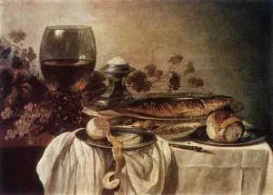 Breakfast-Piece by Pieter Claesz Oil Painting