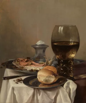 Still Life with a Salt by Pieter Claesz Oil Painting