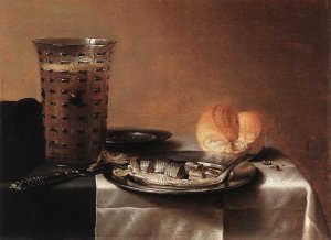 Still-Life with Herring by Pieter Claesz Oil Painting