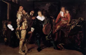 Actors' Changing Room by Pieter Codde Oil Painting