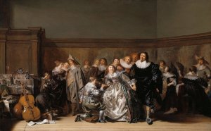 An Elegant Company by Pieter Codde Oil Painting