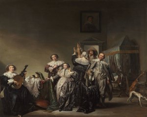 Gallant Company by Pieter Codde Oil Painting