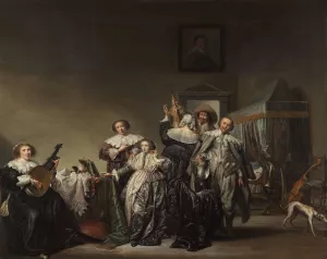 Gallant Company by Pieter Codde Oil Painting