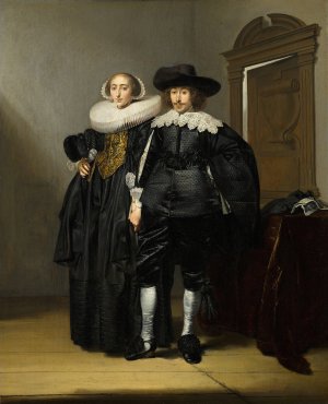 Portrait of a Married Couple by Pieter Codde Oil Painting