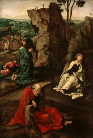 Agony in the Garden by Pieter Coecke Van Aelst Oil Painting