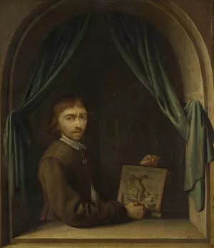 Portrait of a Painter by Pieter Cornelisz Van Egmondt Oil Painting
